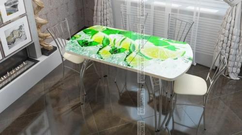 Кухонные столы с фотопечатью - современный тренд для интерьера кухни. 07