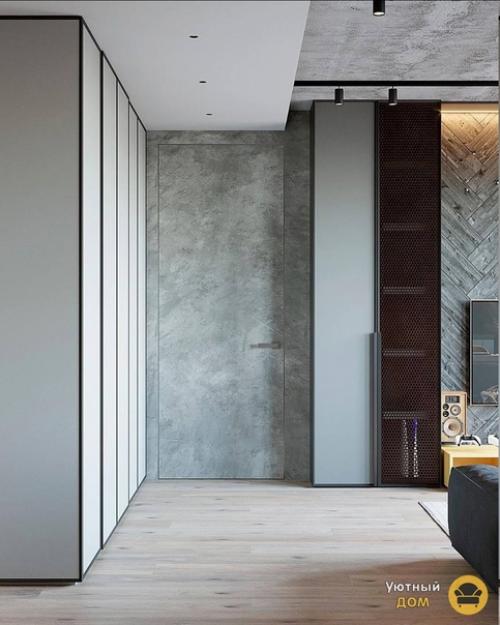 Дизайн квартиры.  Насыщенные цвета, чёрные акценты, мебель из натурального дерева и много другое сочетали в данном интерьере. 03