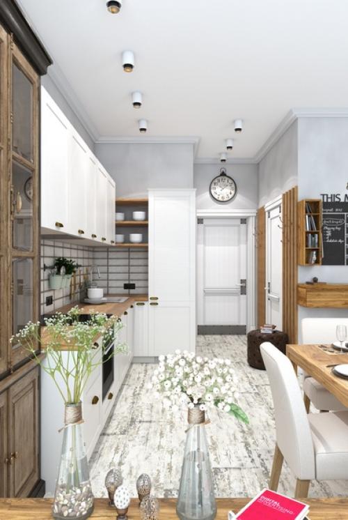 Проект небольшой студии 24, 9 кв. 05