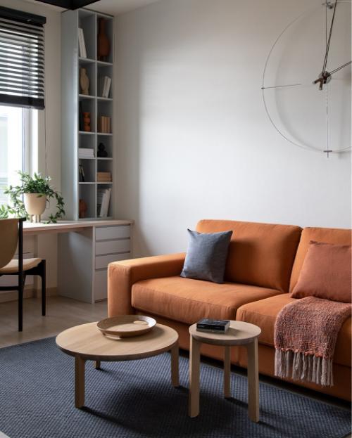 Реализованный интерьер квартиры в стиле японского минимализма и с элементами скандинавского стиля. 02