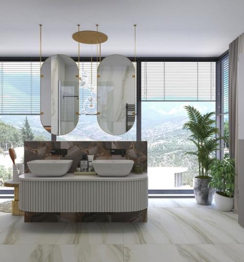 Представляю вам ванную комнату от топового дизайнера компании домострой - Марины. 01