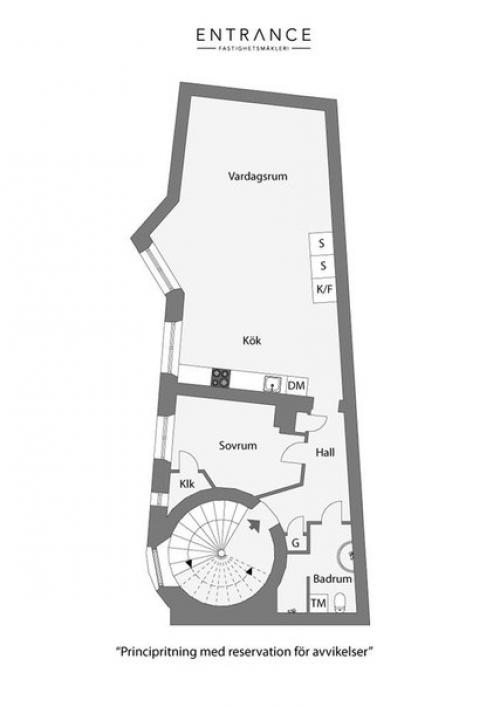 Изысканный монохромный интерьер в Гетеборге (74 кв. 08