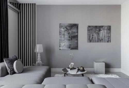 Монохромная квартира 90 кв. 01