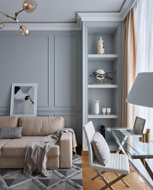 Насыщенные цвета и тропические мотивы: квартира в Москве. 05