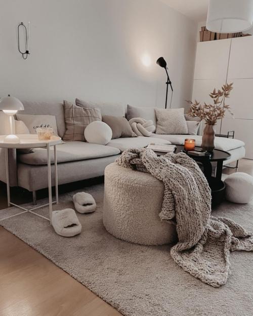 В дизайне интерьера скандинавские гостиные приобрели огромную популярность благодаря своей вневременной привлекательности и уютному очарованию. 03