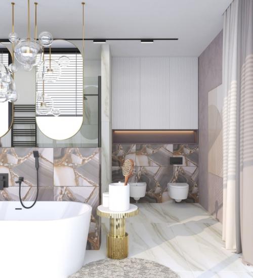 Представляю вам ванную комнату от топового дизайнера компании домострой - Марины. 02