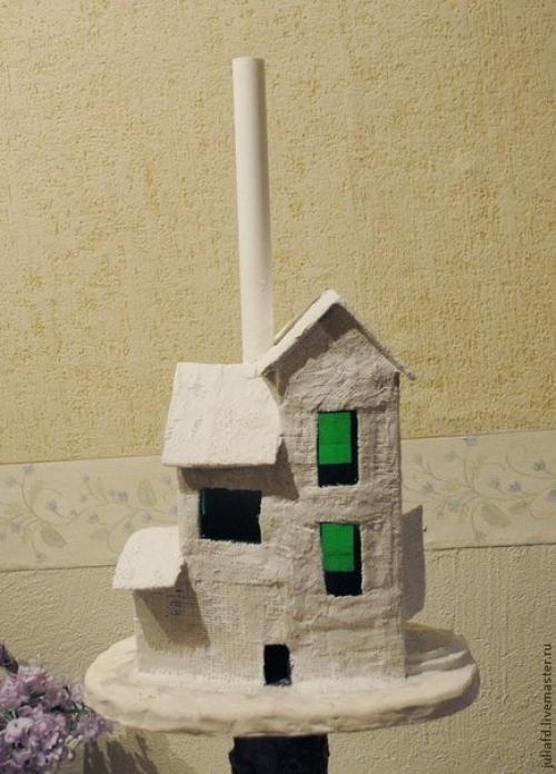 Лампа - дом своими руками. 04