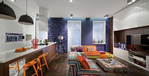 Жизнерадостный интерьер квартиры в Киеве. 02