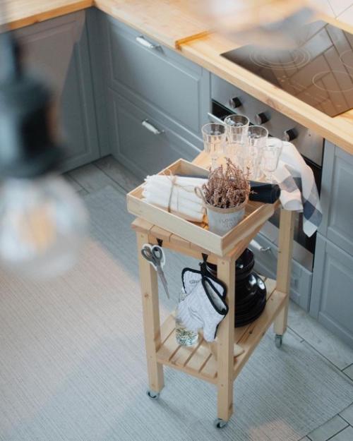 Кухня готова.  Кухня в загородном доме. 02