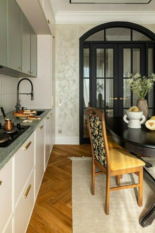 Классический интерьер двухкомнатной квартиры. 01