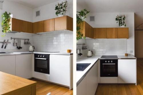 Чудесный, солнечный интерьер кухни - гостиной в скандинавском стиле. 04