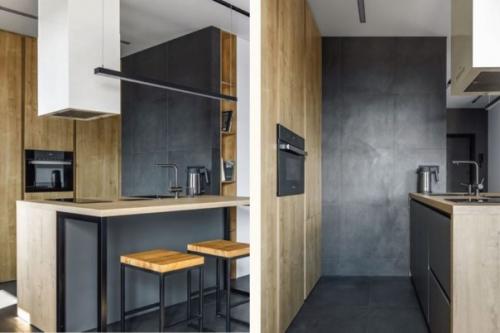 Современный брутальный интерьер квартиры - студии для молодого, креативного холостяка. 02