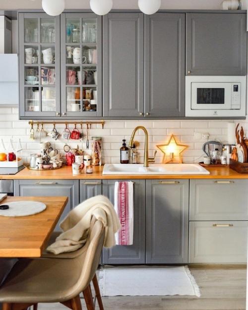 По-домашнему атмосферная кухня - гостиная. 02