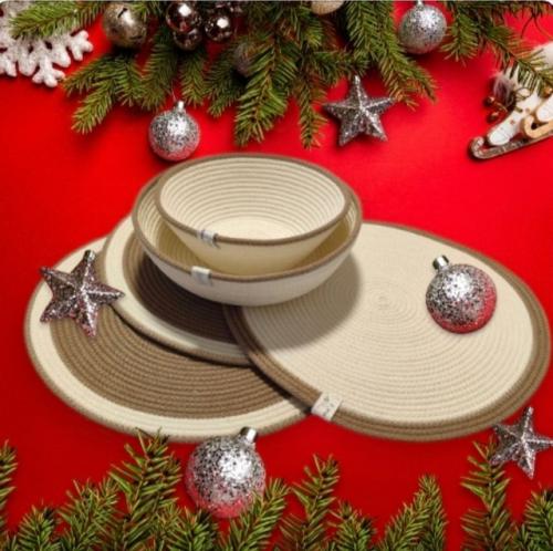 Салфетки и корзинки из хлопкового шнура прекрасно преобразят и дополнят интерьер вашей квартиры, добавят уют и стиль. 03