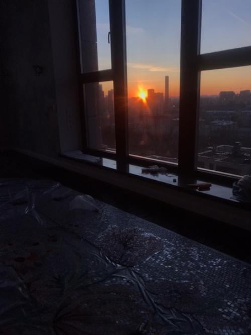 Смонтировали вчера это необыкновенное панно в ванную комнату! 07