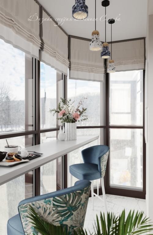 Дизайн однокомнатной квартиры площадью 35 кв. 05