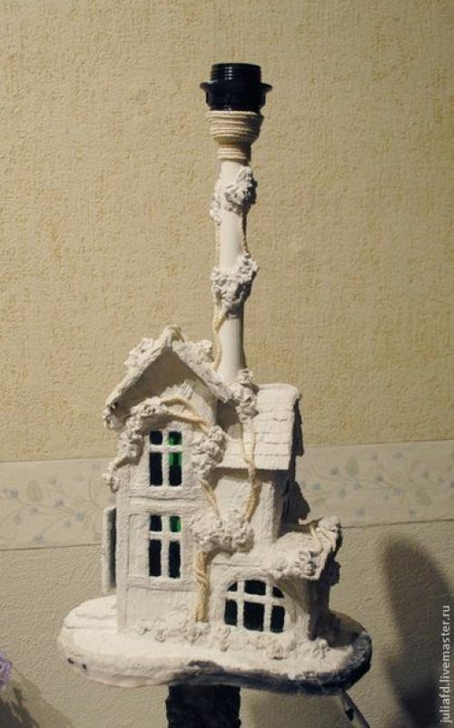 Лампа - дом своими руками. 06