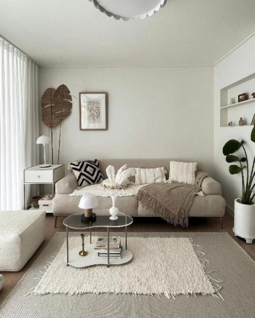 Современная квартира. В светлых тонах. 01