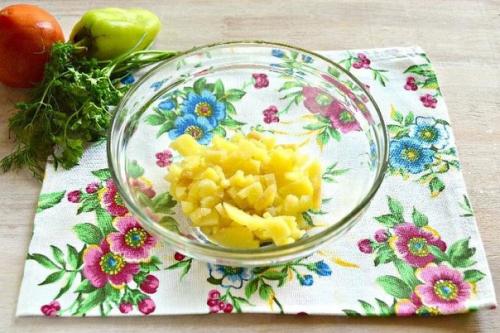 Новогодний салат Петушок. 02