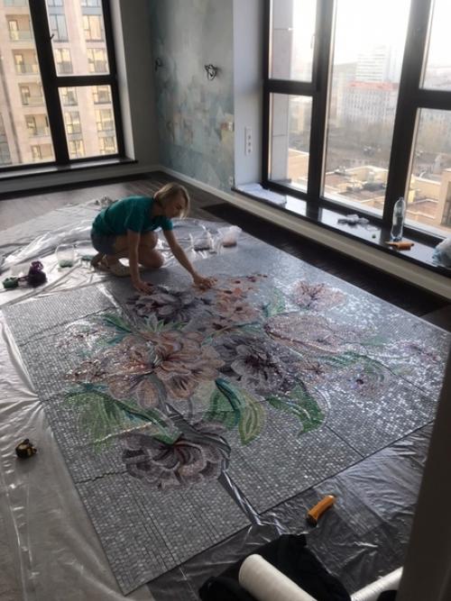 Смонтировали вчера это необыкновенное панно в ванную комнату! 02