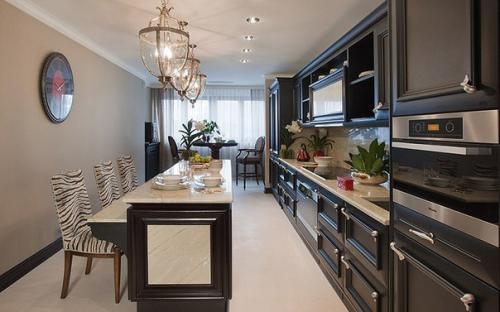 Кухня - столовая. Столовая, совмещенная с кухней - распространенный дизайнерский ход. 02