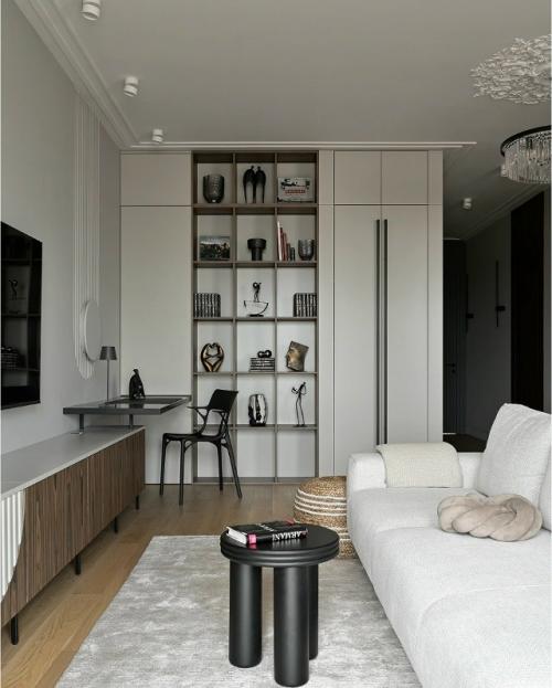 Реализованный интерьер квартиры, площадью 106 кв. 01