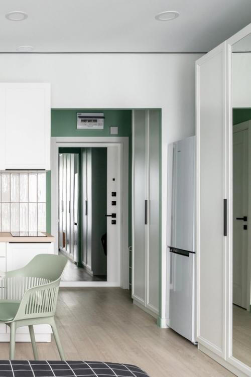 Интерьер квартиры - студии 25 кв. 06