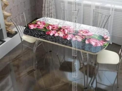 Кухонные столы с фотопечатью - современный тренд для интерьера кухни. 01