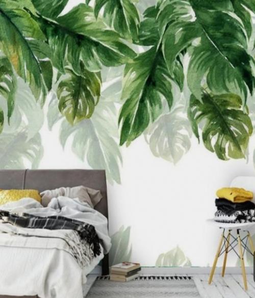 Одним из самых оригинальных приёмов в оформлении интерьера, является роспись стен. 02