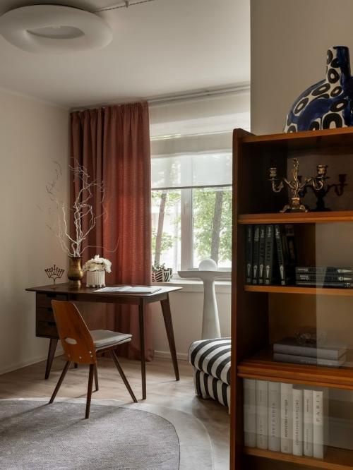 Яркая квартира в Москве для девушки. 

