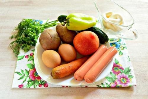 Новогодний салат Петушок. 01