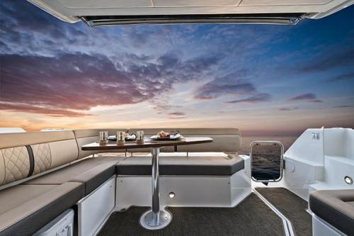 Компания Sea Ray готовится представить европейской публике свою новую моторную яхту - Sea Ray 400 Sundancer. 08