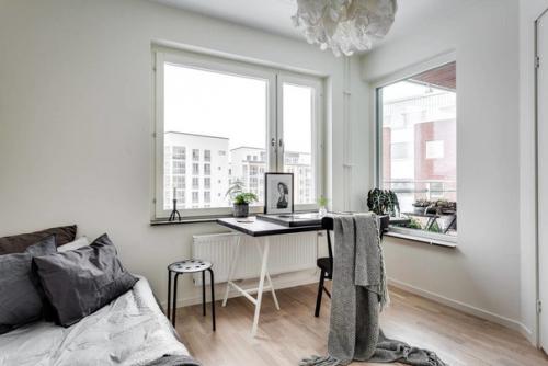 Часть 1. трёхкомнатная квартира в серой гамме в Стокгольме. 06