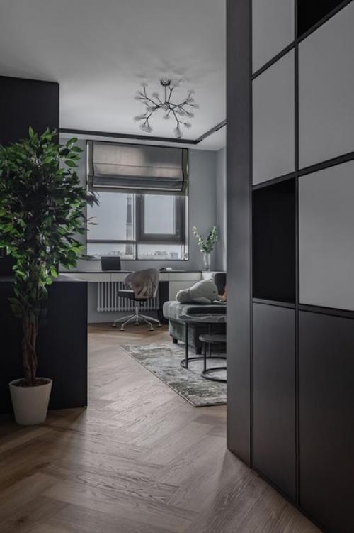 Три в одном: спальня - гостиная - рабочее место. 08