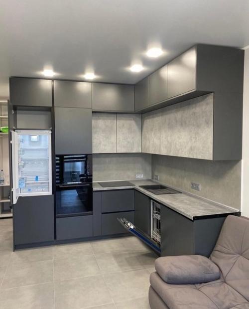 Высокие кухни - модный тренд в современном дизайне интерьера. 01