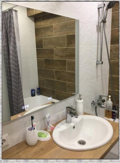 Красивое оформление ванной комнаты. 04