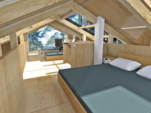 Дом 6 х 8 современная дача. 06