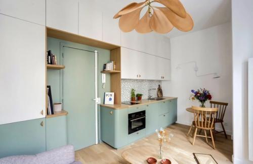 Легкий и ненавязчивый интерьер студии площадью 22 кв. 03