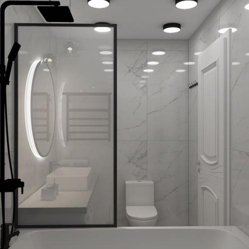 Проект однокомнатной квартиры 30 квадратов. 05