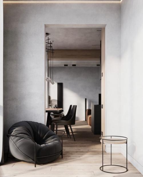 Эта квартира для молодого успешного холостяка, расположенного в доме на берегу финского залива. 09