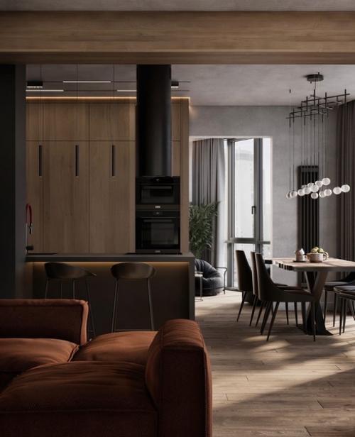 Эта квартира для молодого успешного холостяка, расположенного в доме на берегу финского залива. 06