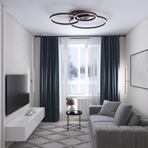 Проект однокомнатной квартиры 30 квадратов. 06