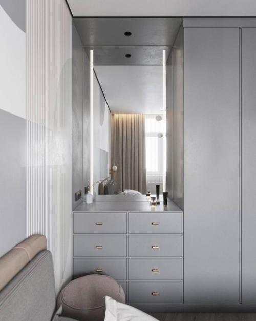 Стильный дизайн спальной комнаты. 07