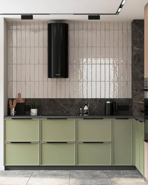 Проект кухни - гостиной, площадью - 17 м 2. 04