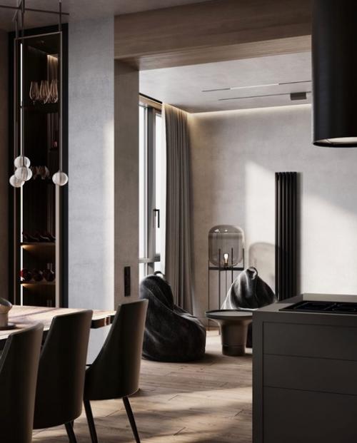 Эта квартира для молодого успешного холостяка, расположенного в доме на берегу финского залива. 03