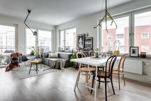 Часть 1. трёхкомнатная квартира в серой гамме в Стокгольме. 04