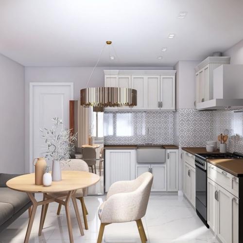 Проект однокомнатной квартиры 30 квадратов. 03