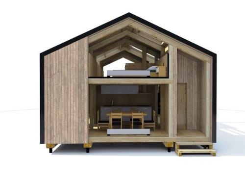 Дом 6 х 8 современная дача. 01