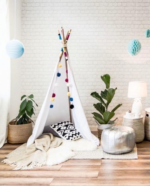 Домик, вигвам или палатка - чуть ли не первый предмет интерьера необходимый вашему ребенку.