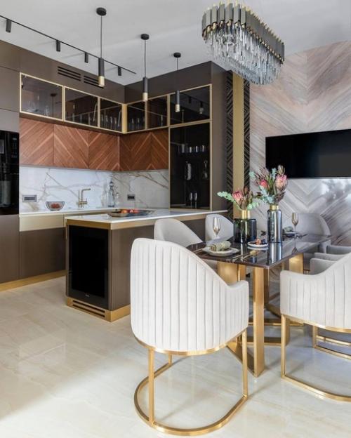 Кадры реализованной кухни - гостиной от студии дизайна Interer Architects. 03